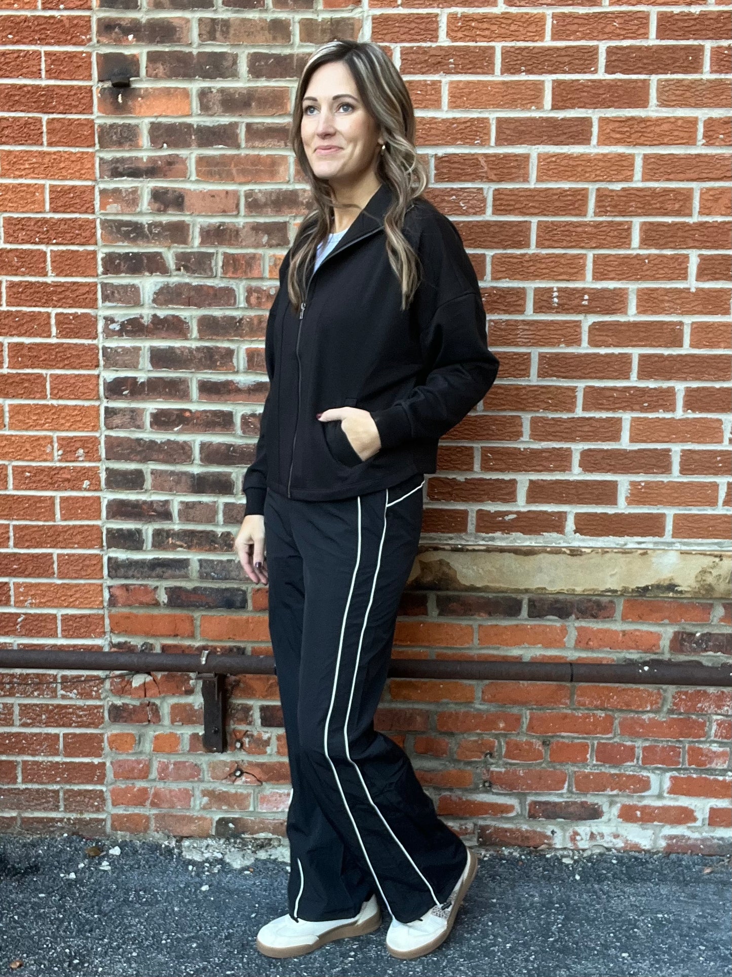 The Kyrie Trendy Black Track Pants