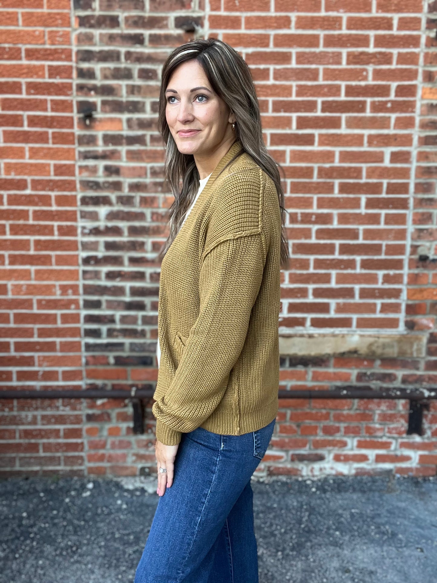 The Liora Mustard Chunky Knit Cardigan