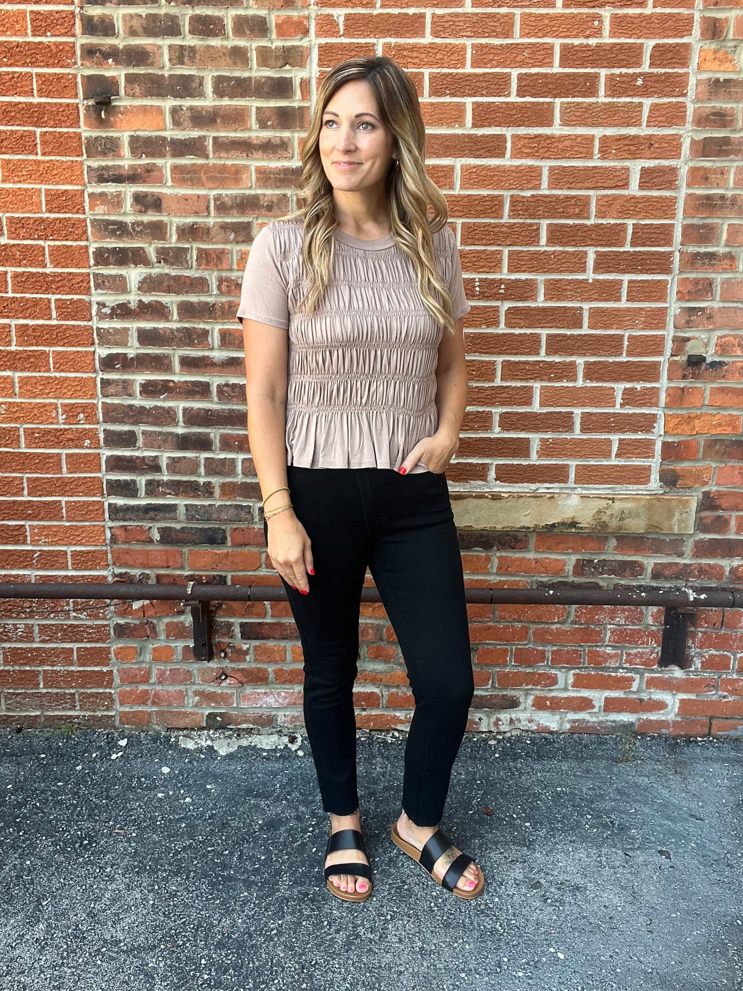 The Milly Smocked Detail Top