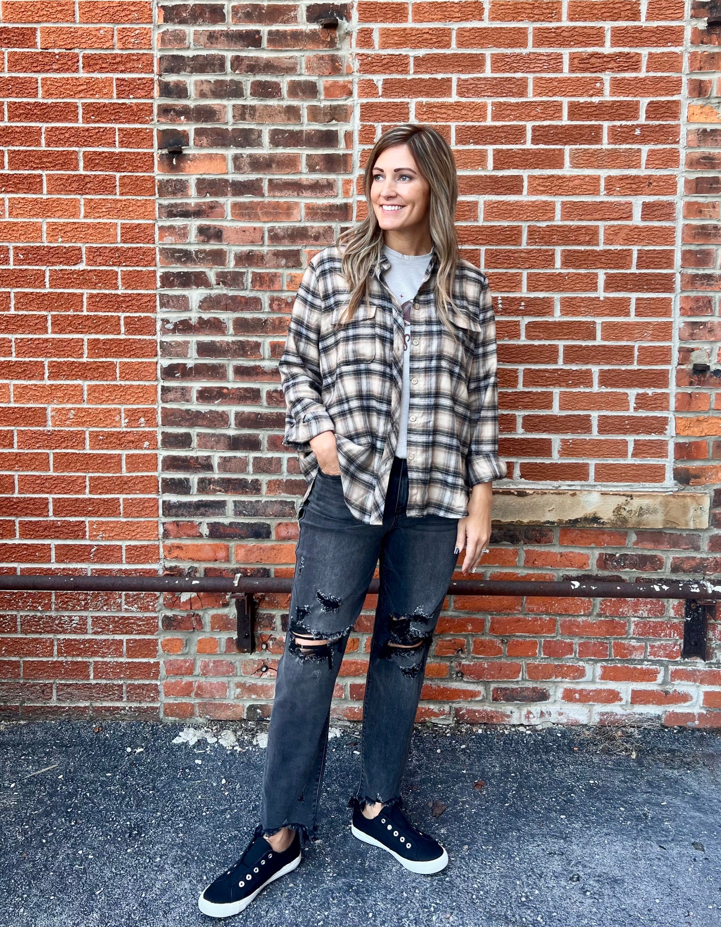 The Kai Plaid Top