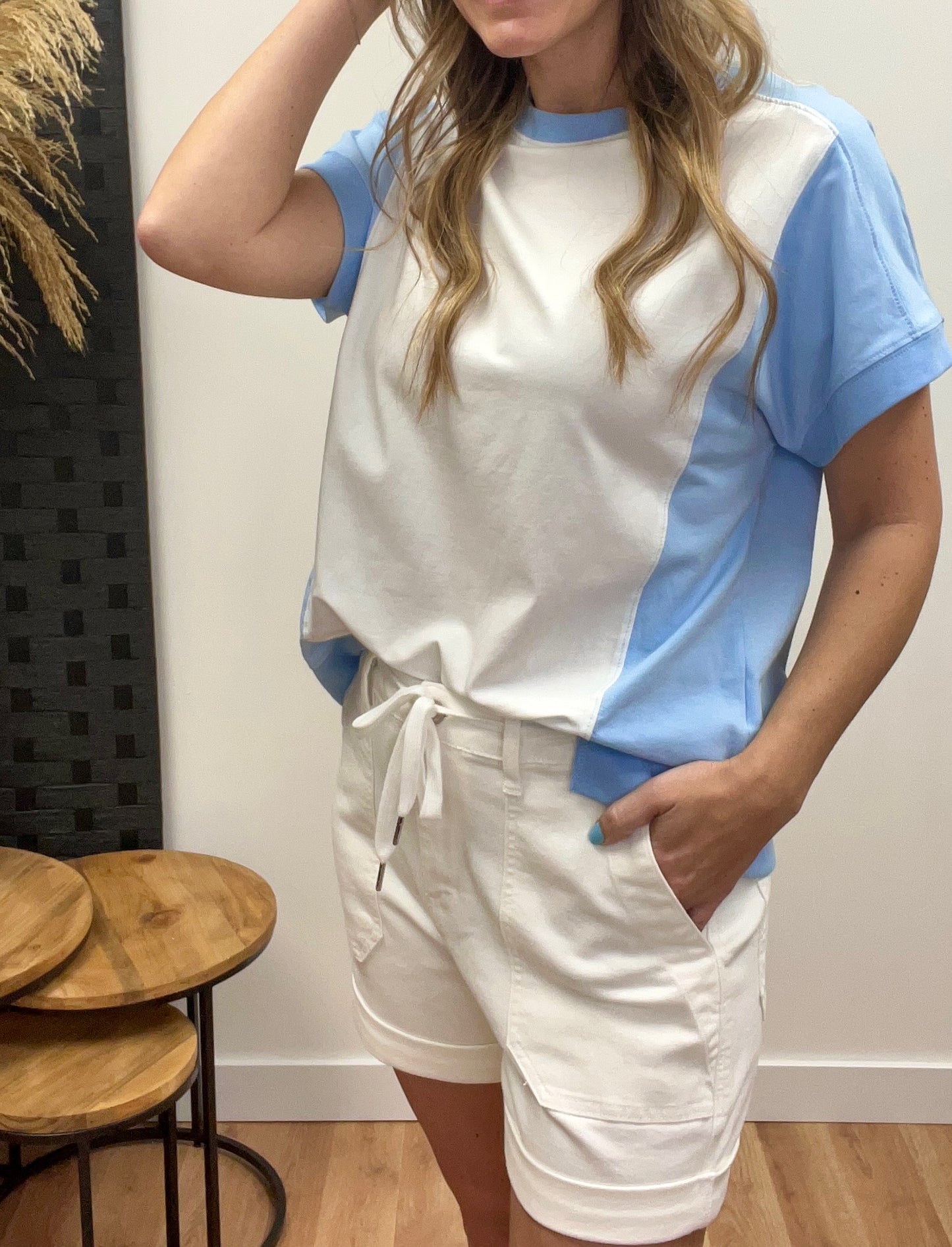 The Himition Basic Color Block Top