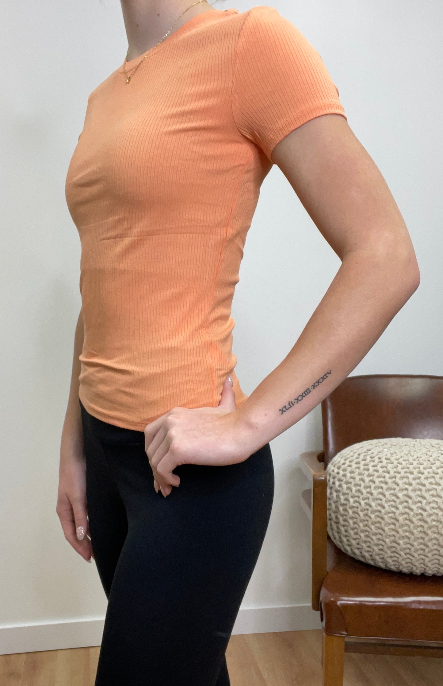 The Sable Simple Ribbed Top