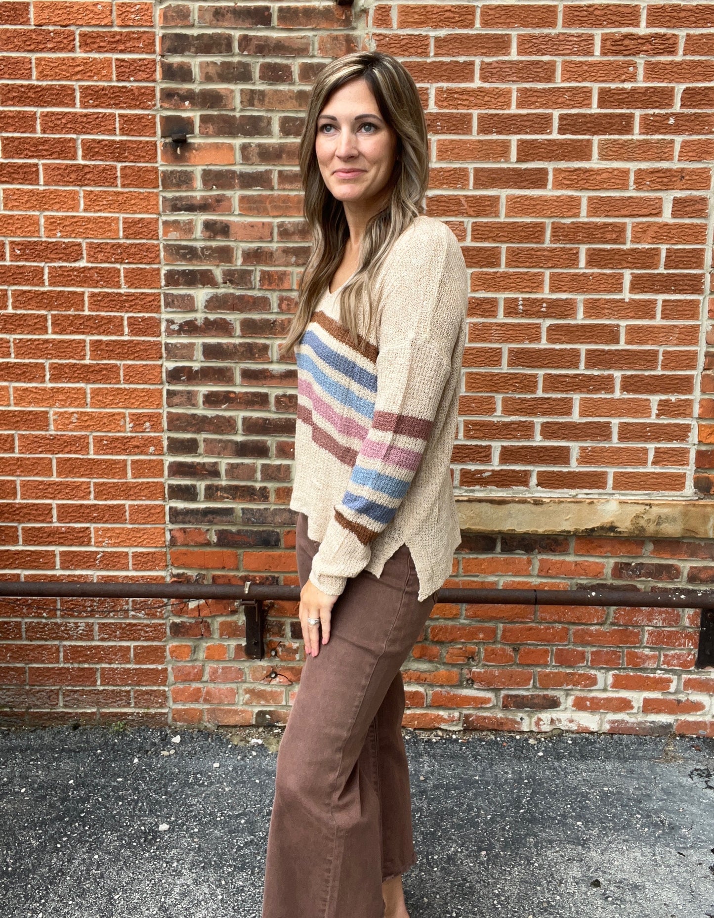The Rivah Colorful Breezy Sweater