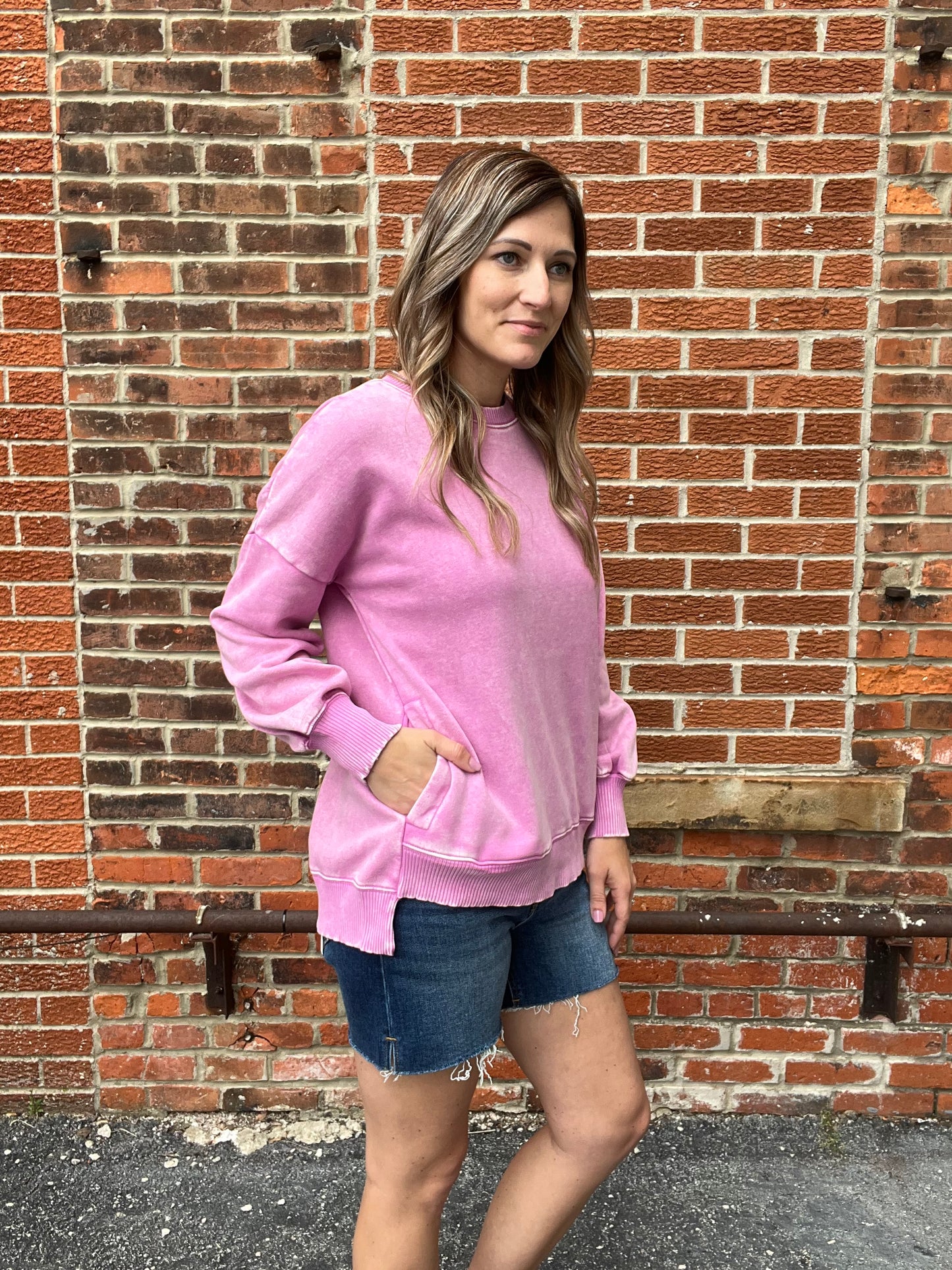 The Summer Fling Mineral Wash Pullover