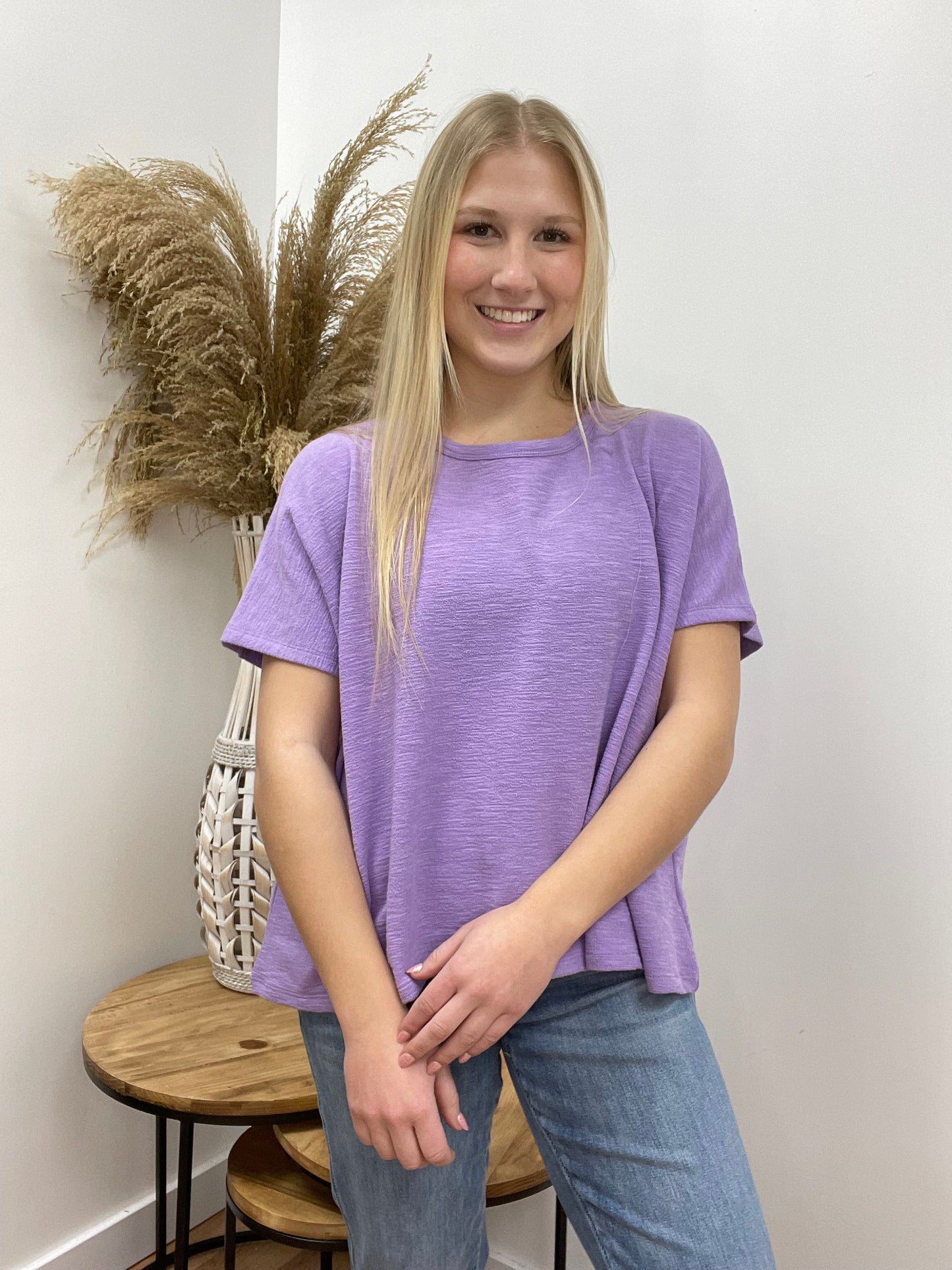 The Hollon oversized Slubbed Top