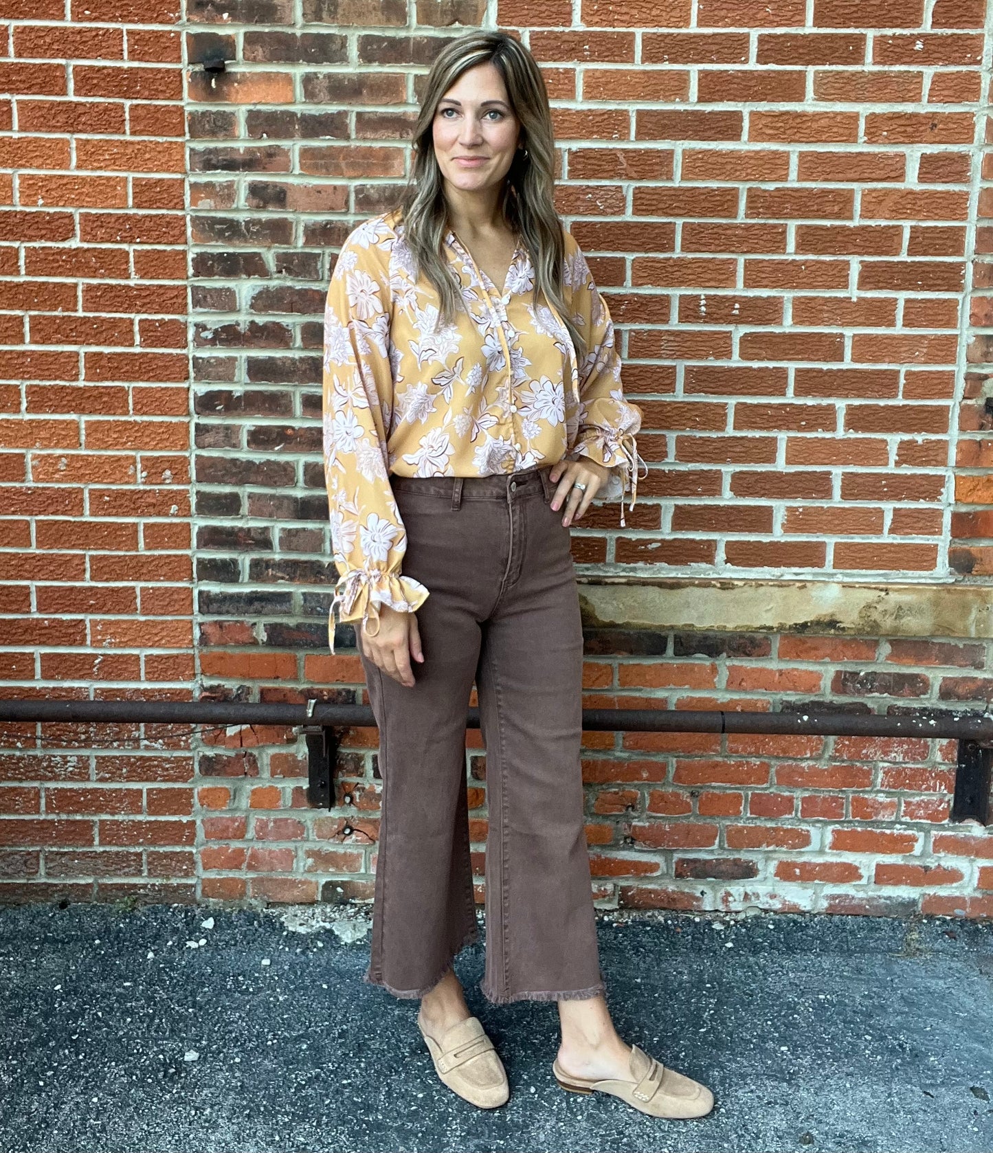 The Sienna Ruffle Frilled Floral Blouse