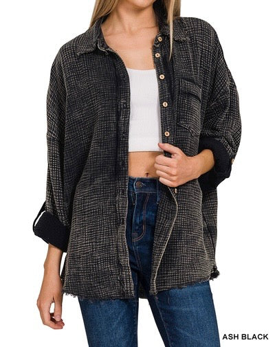 The Sedona Summer Gauze Button Up