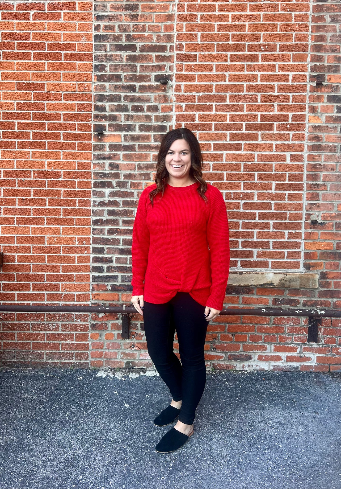 The Holiday Front Tie Sweater