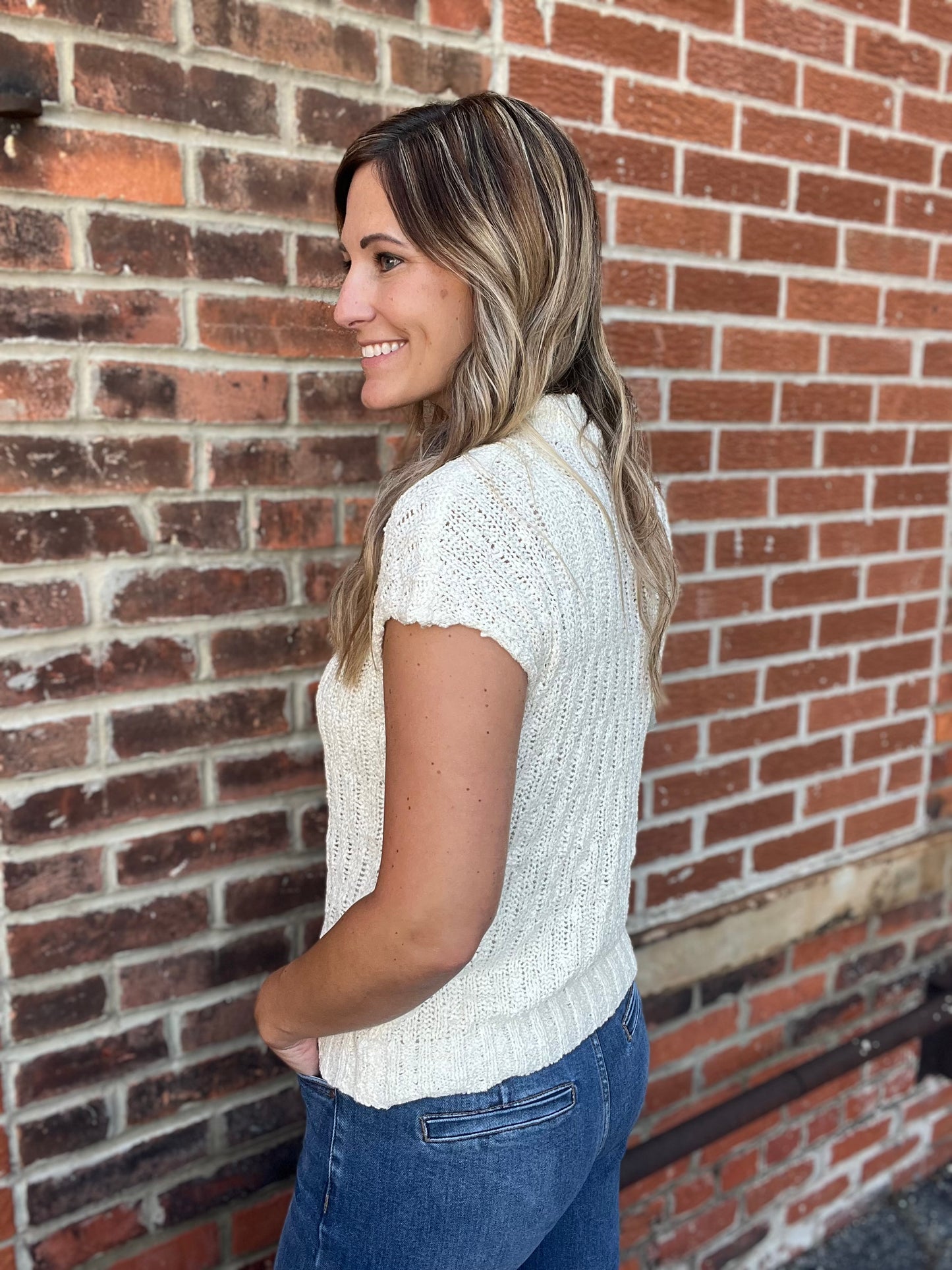 The Lunix Knitted V-Neck Top