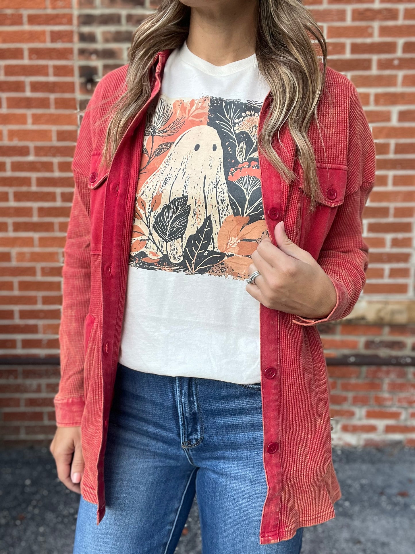 The Autumn Ghost Floral Graphic Tee