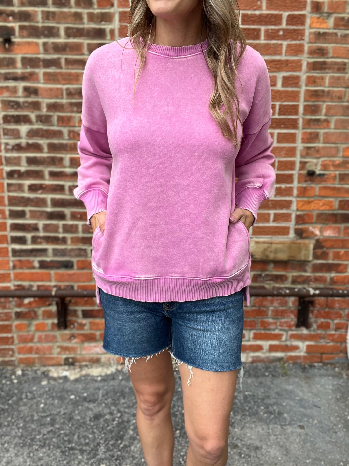The Summer Fling Mineral Wash Pullover
