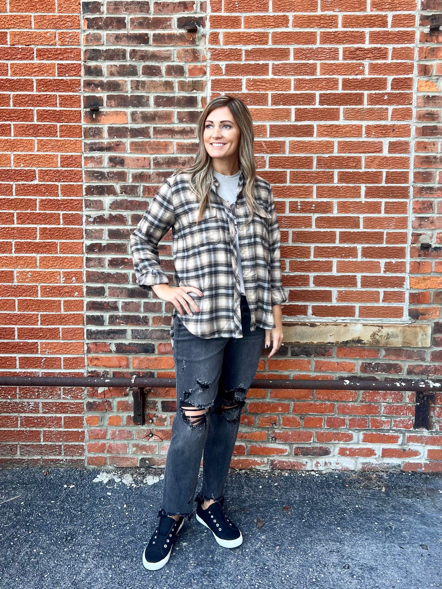 The Kai Plaid Top