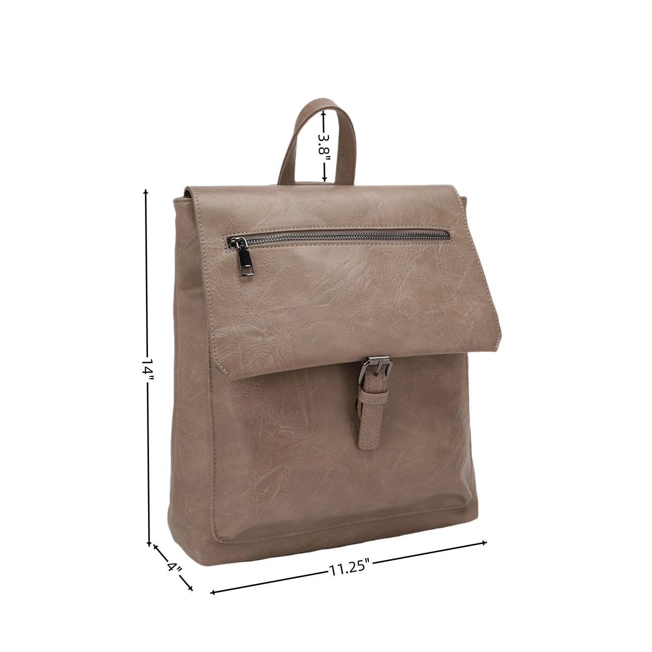 The Margot Distressed Vegan Leather Convertible Backpack