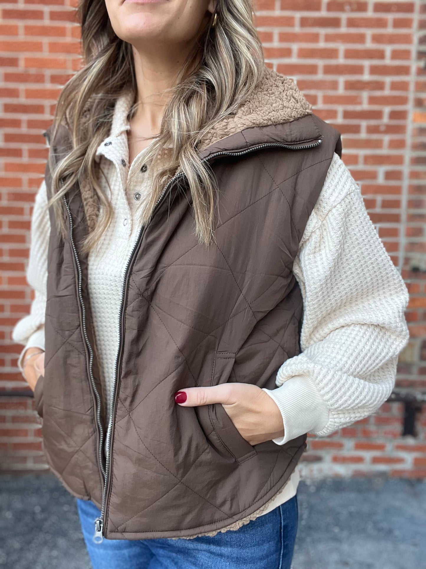 The Blakelynn Fleece Lined Puffer Vest