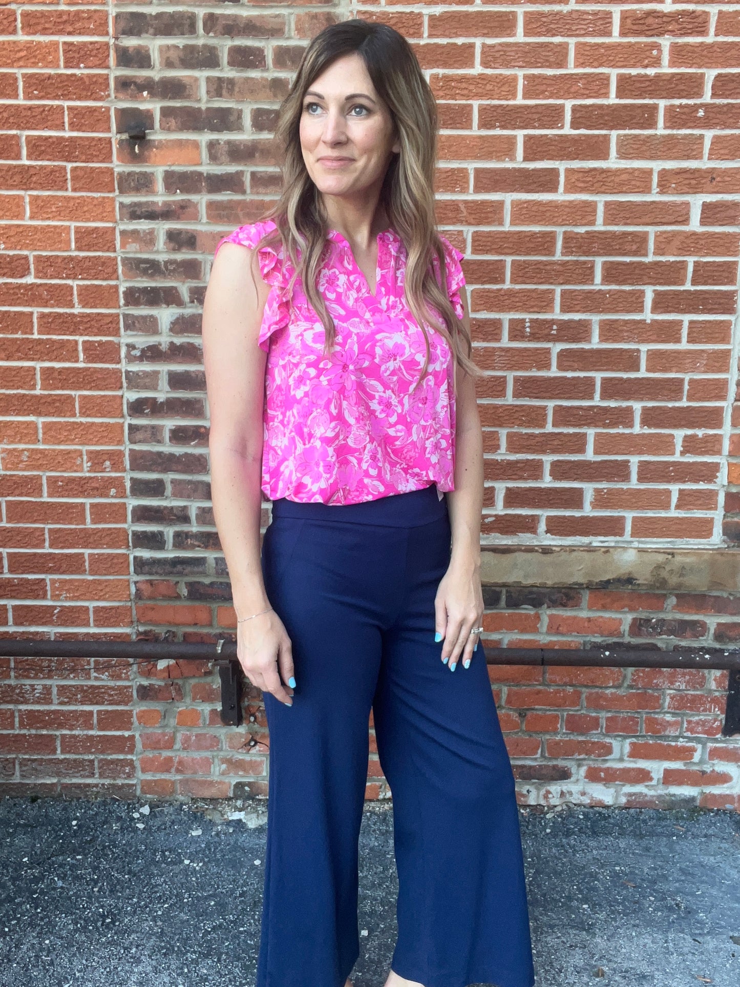 The Elmore Pink Floral Blouse