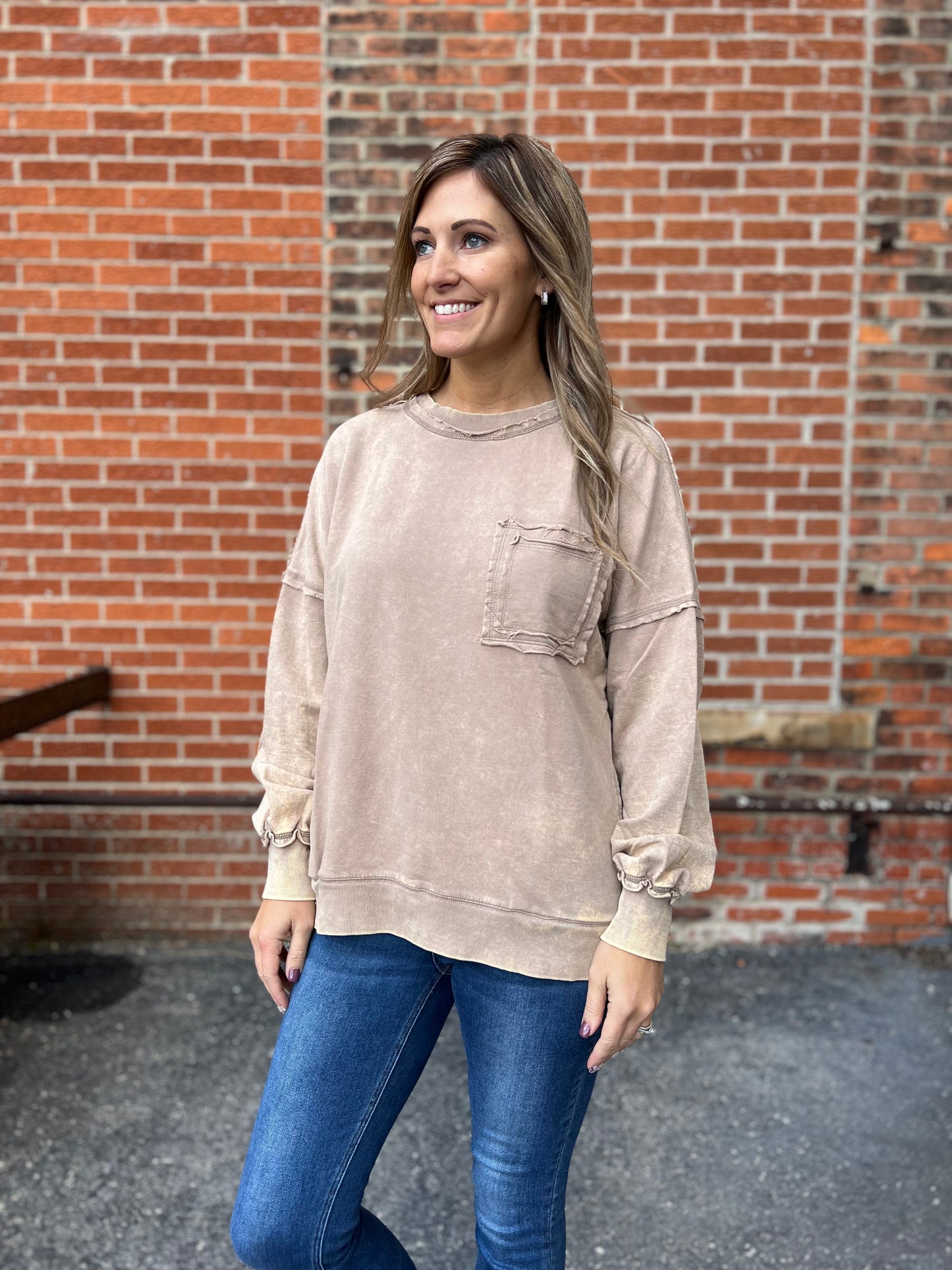 The Cammie Mocha Sweatshirt