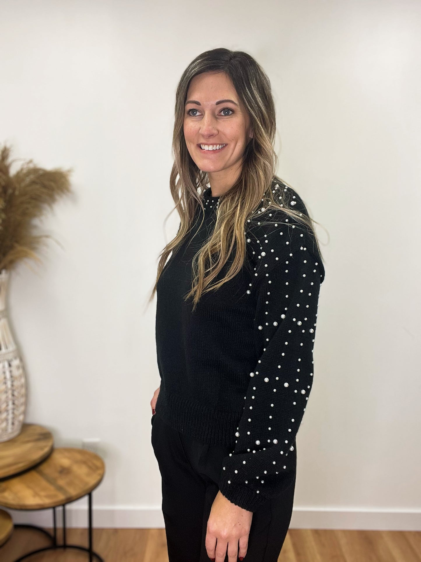 The Darlyn Black Pearl Sweater
