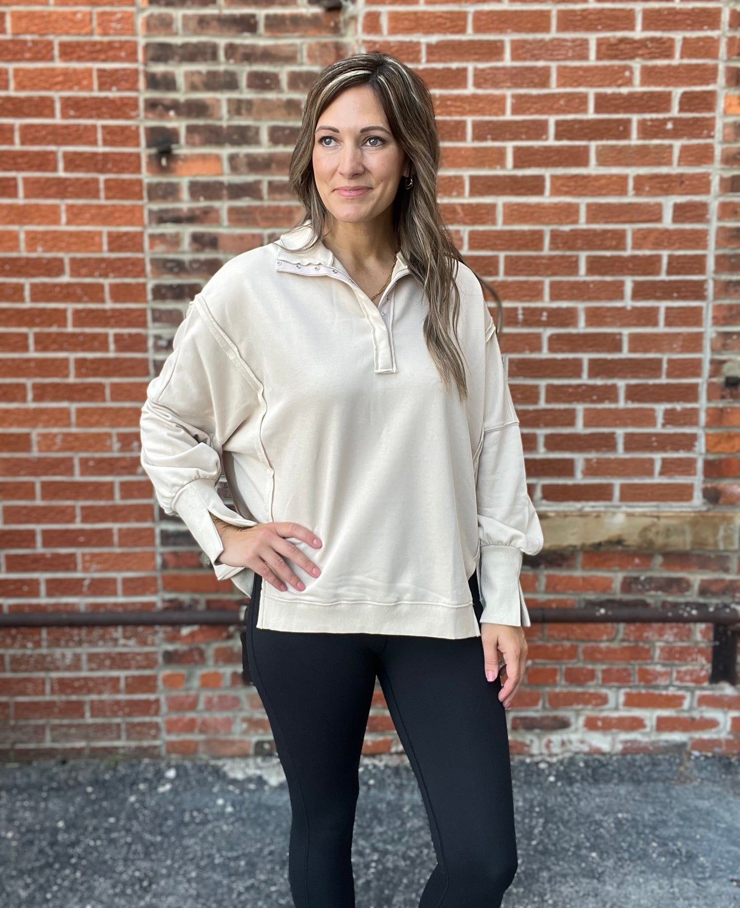 The Bryn Quarter Snap Pullover Sweatshirt
