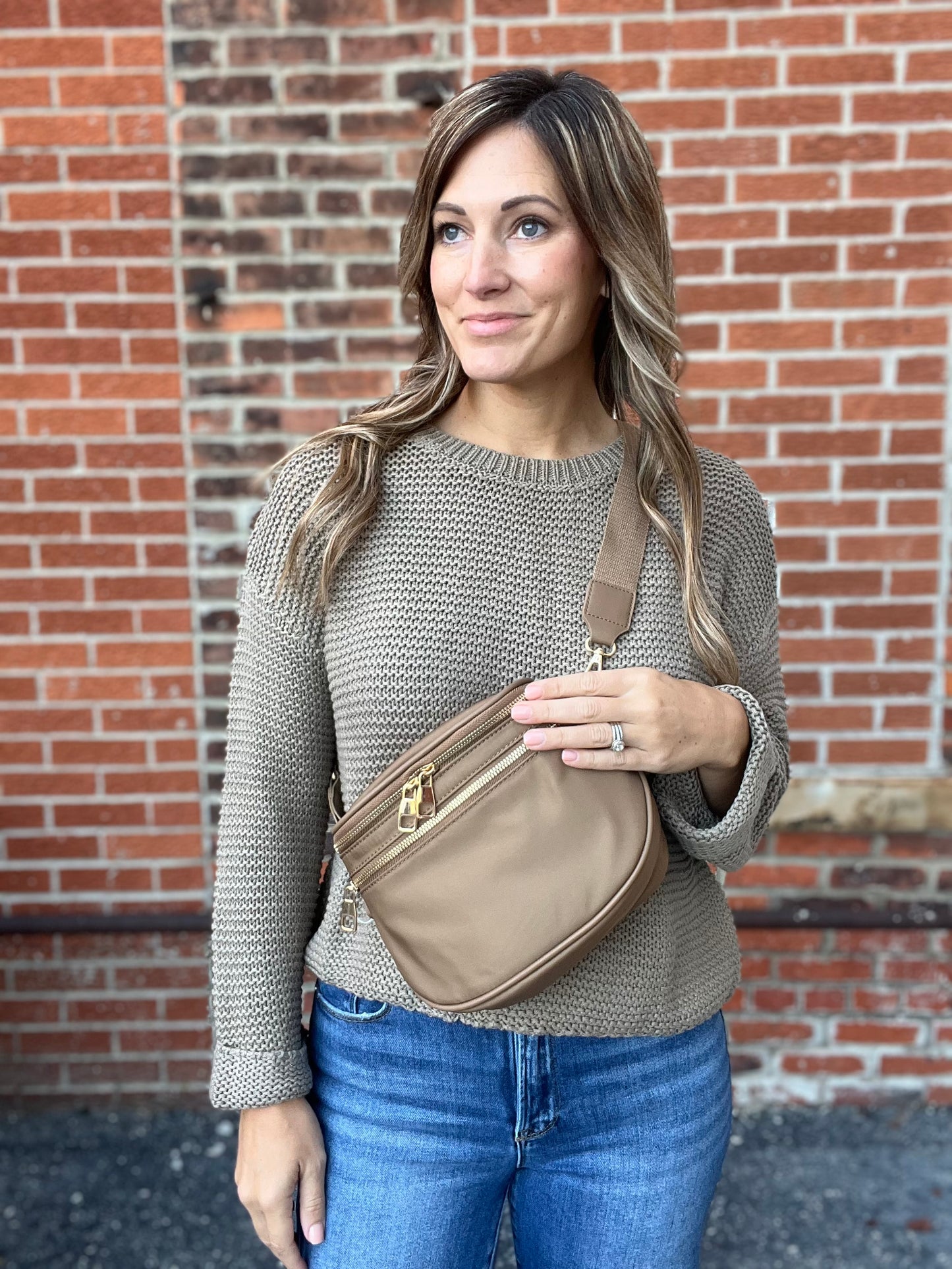 The Reign Olive Chunky Knit Sweater