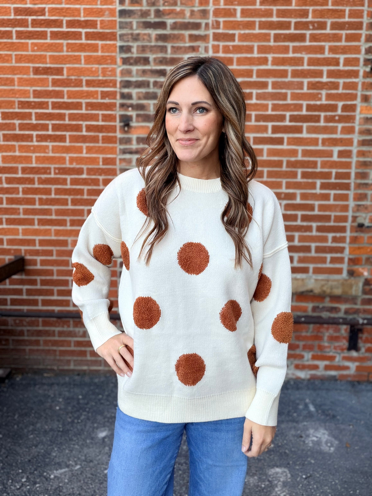 The Burton Polka Dot Oversized Sweater