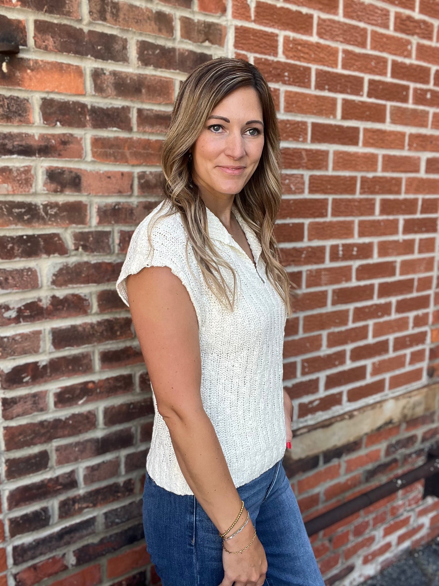 The Lunix Knitted V-Neck Top