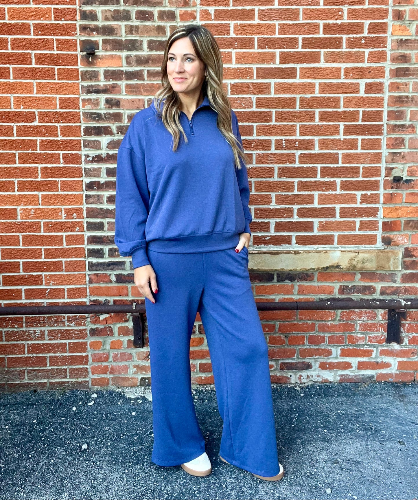 The Chloe Scuba Half Zip Pullover