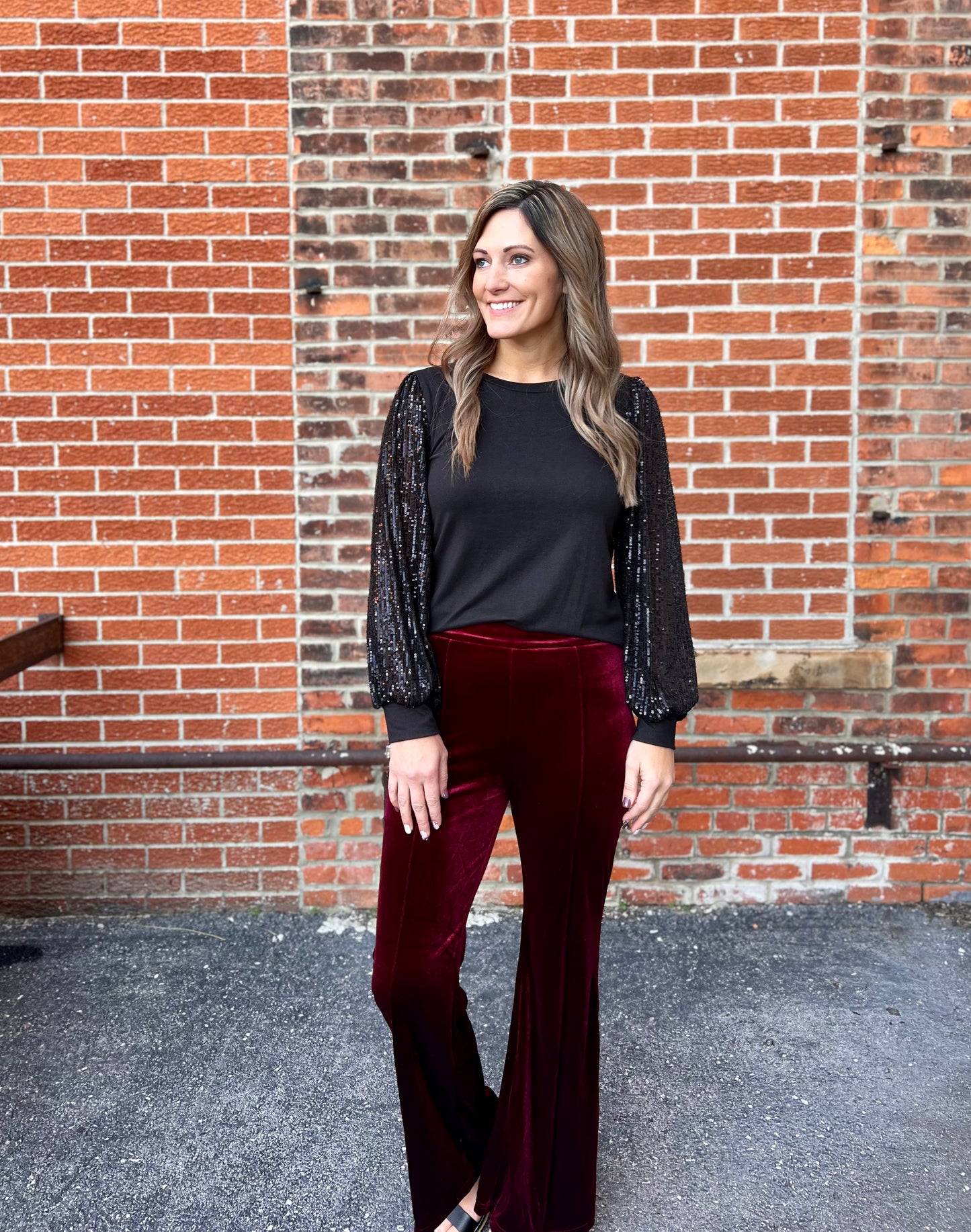 The Maisey Velvet Flares