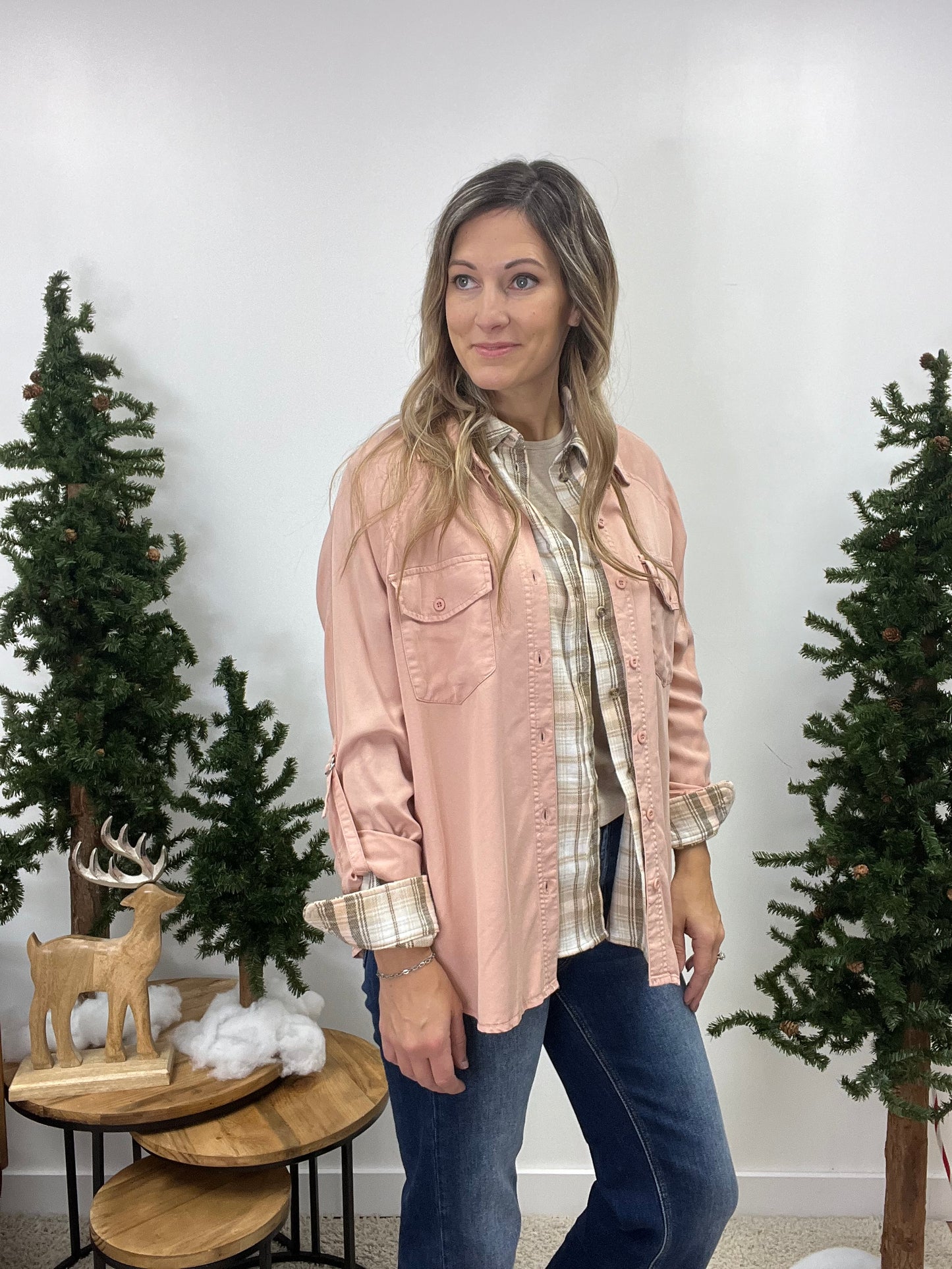 The Mallee Khaki Button Up Flannel