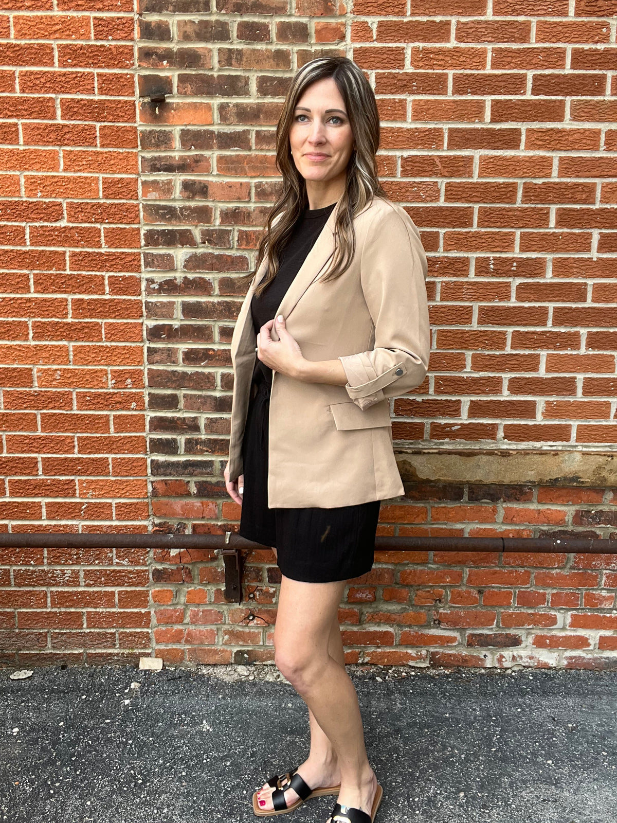 The Reeve Front Khaki Blazer Jacket