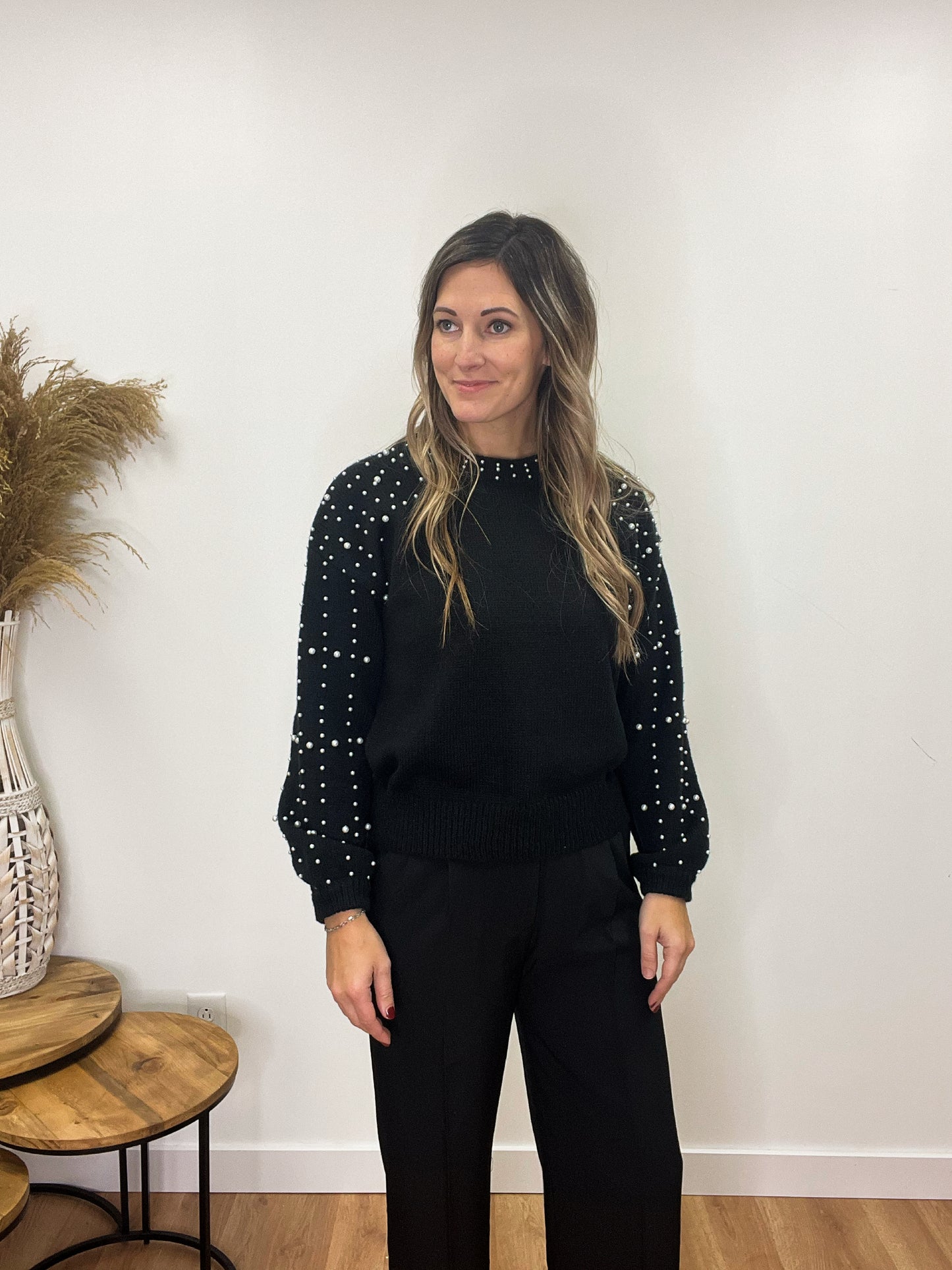 The Darlyn Black Pearl Sweater