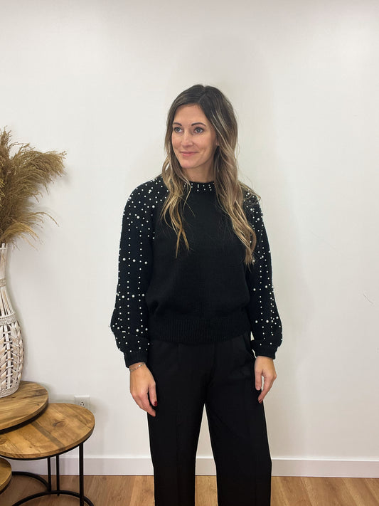 The Darlyn Black Pearl Sweater