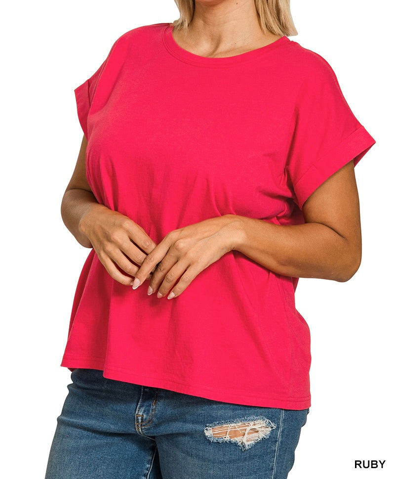 The Kirsten Curvy Basic Tee