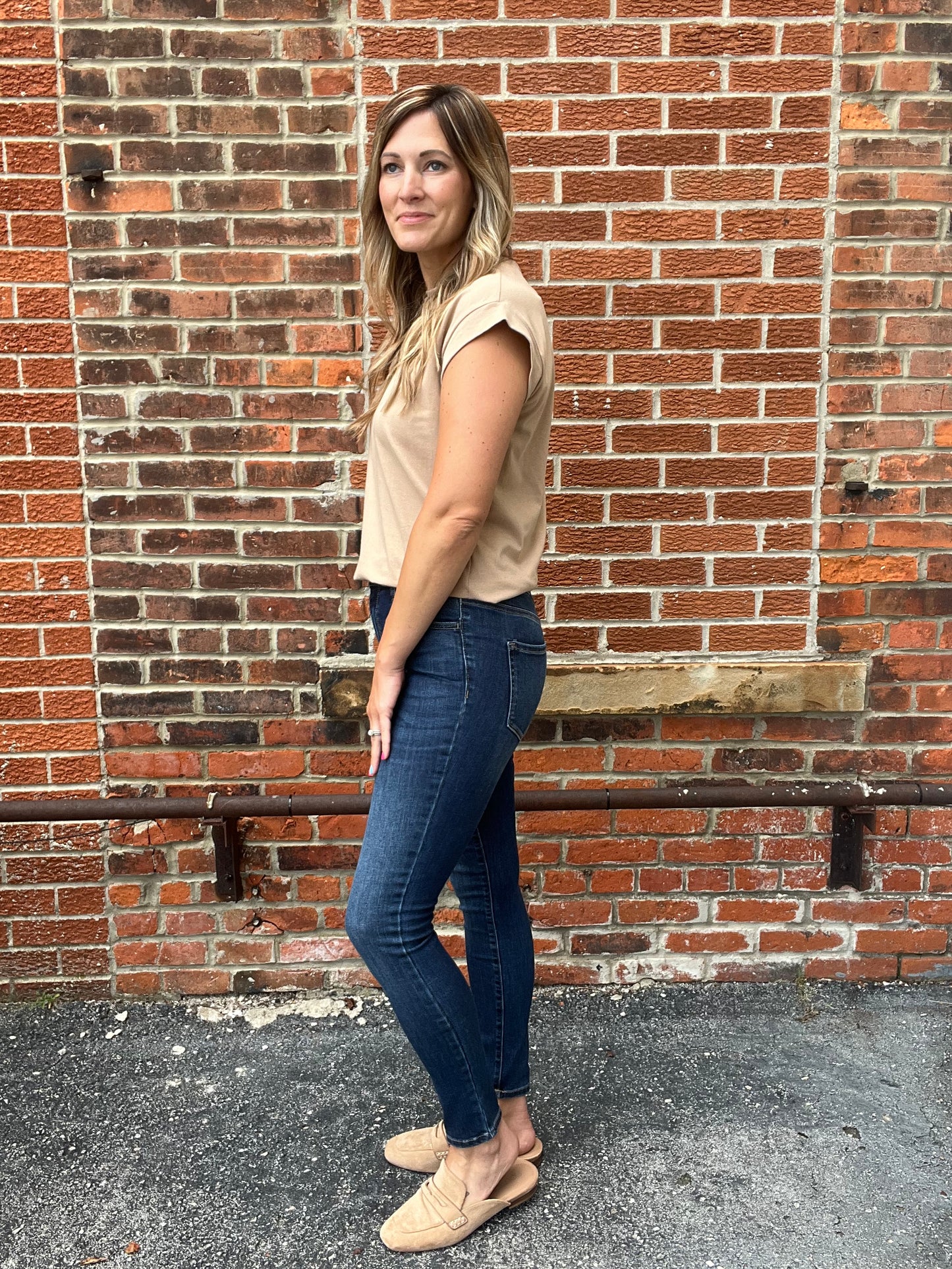 The Larkin Dark Blue Skinny Jean