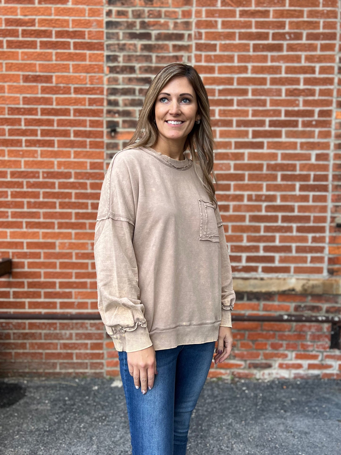 The Cammie Mocha Sweatshirt