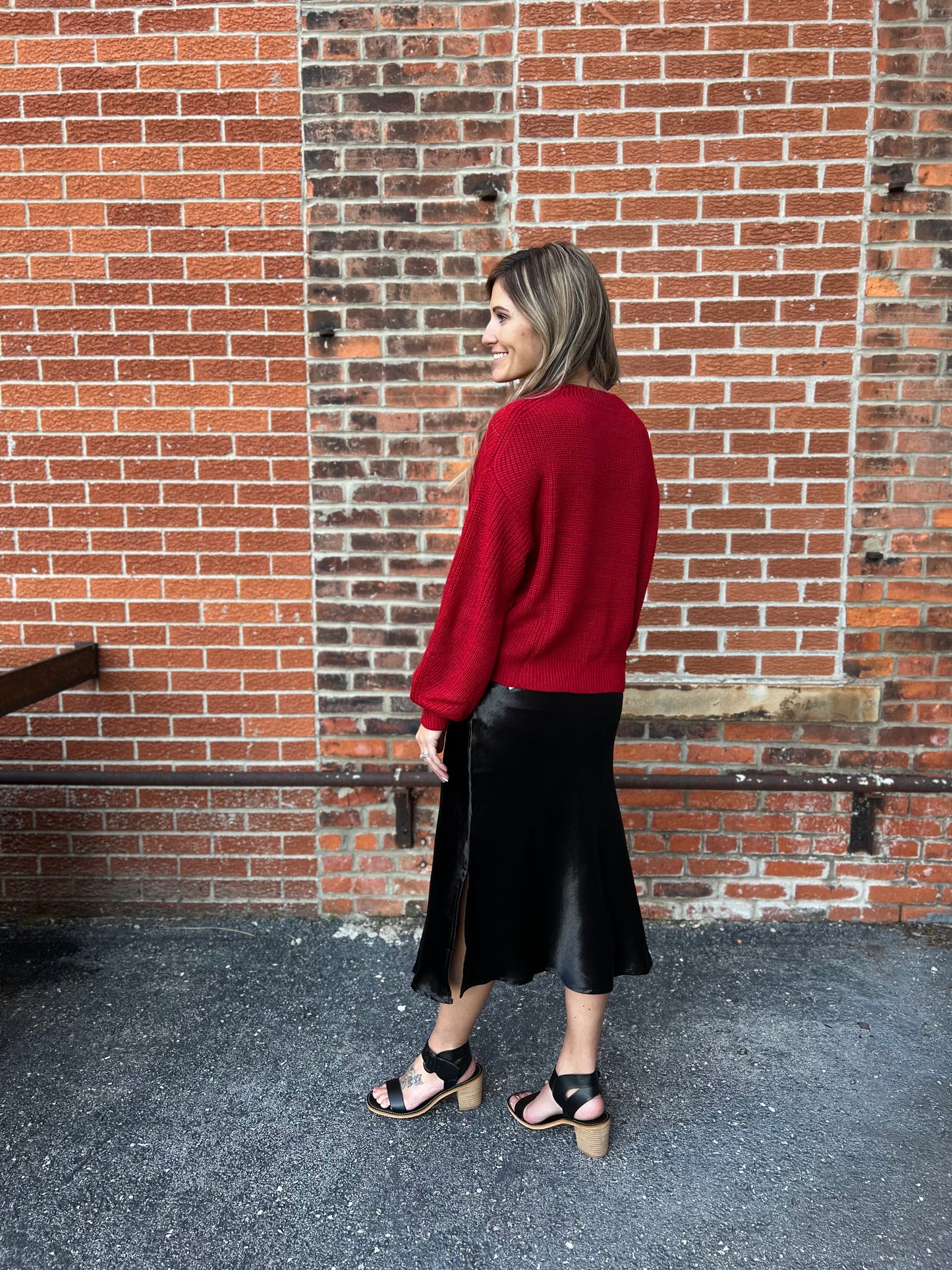 The Holiday Ruby Sweater