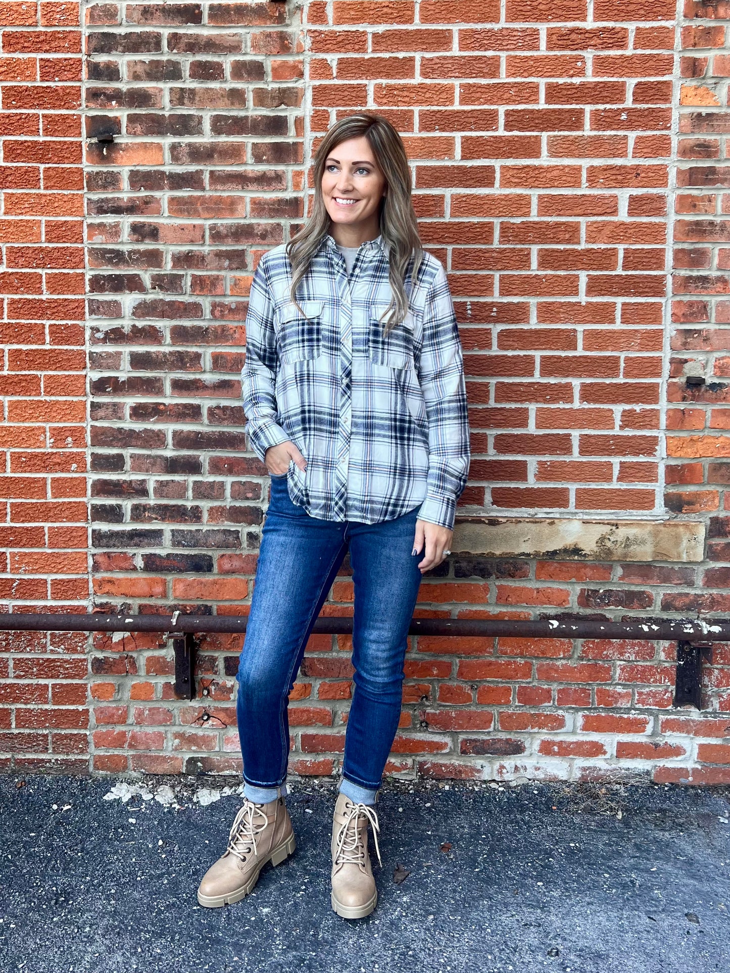 The Ella Plaid Top