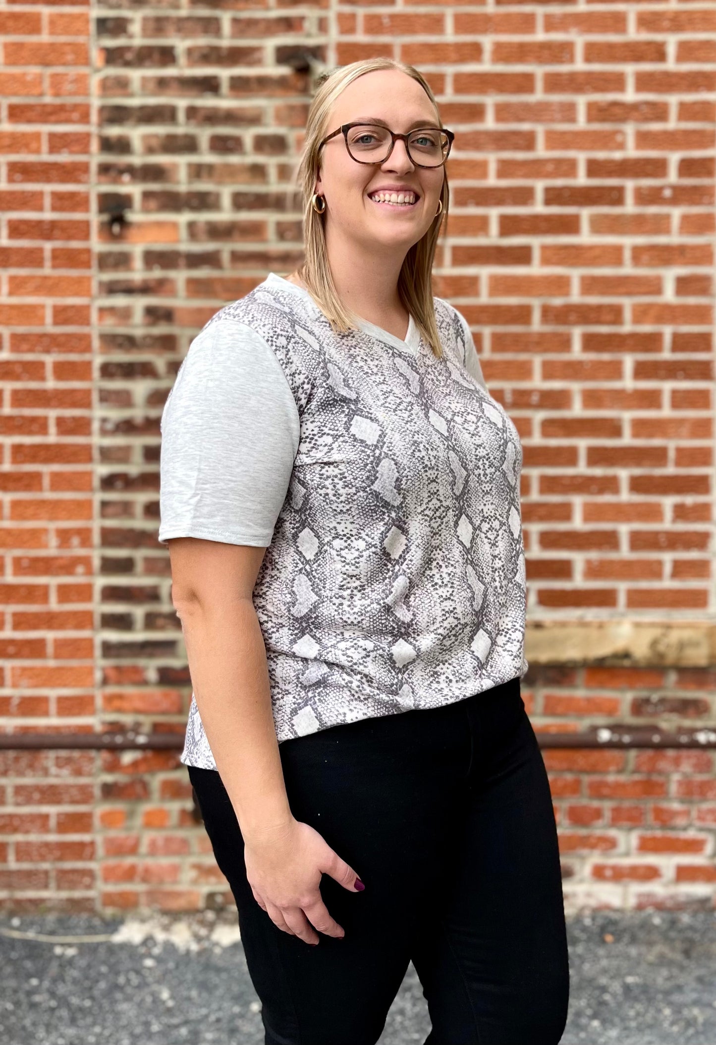 The Amelia Curvy Tunic Top