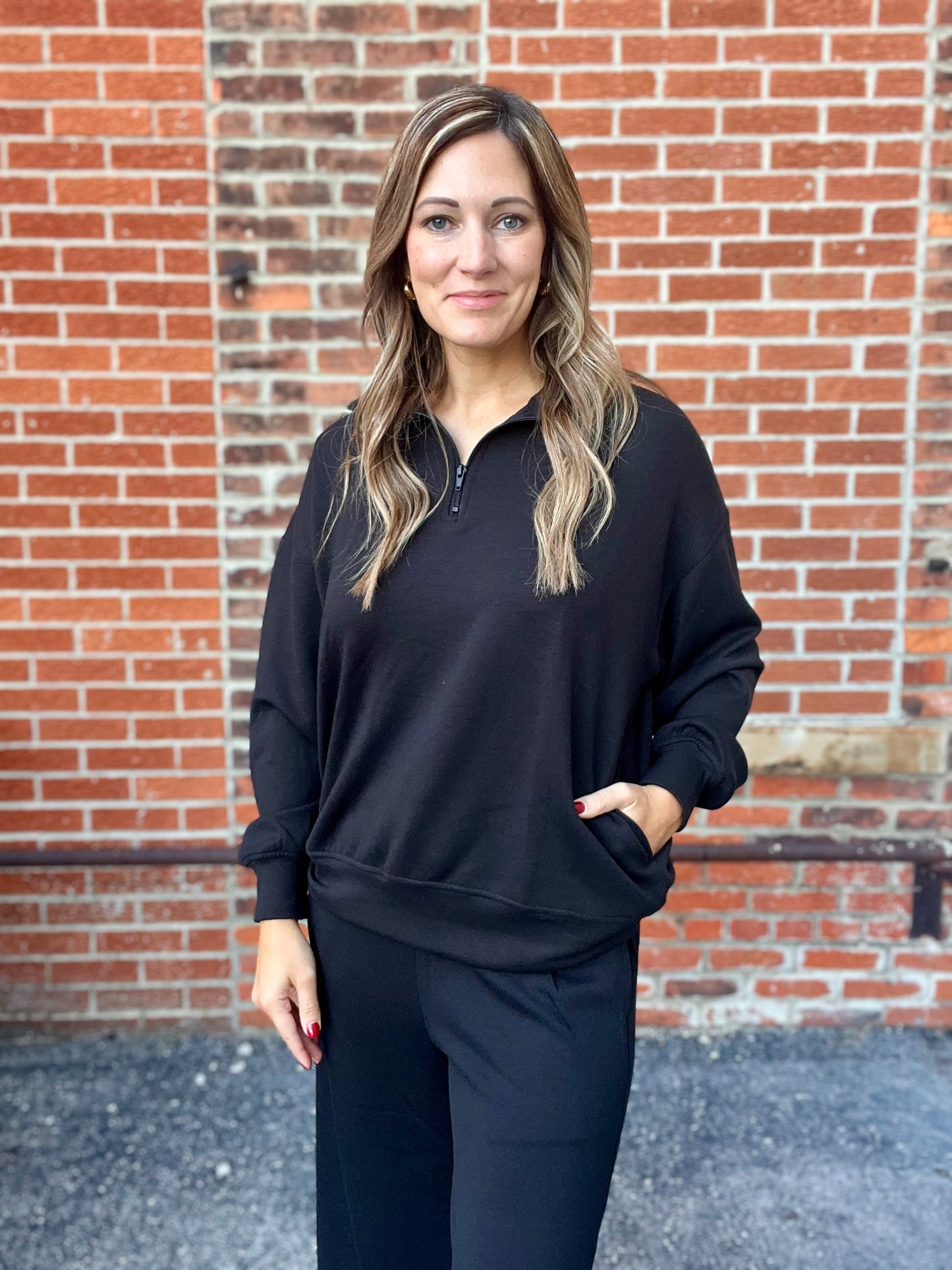 The Chloe Scuba Half Zip Pullover