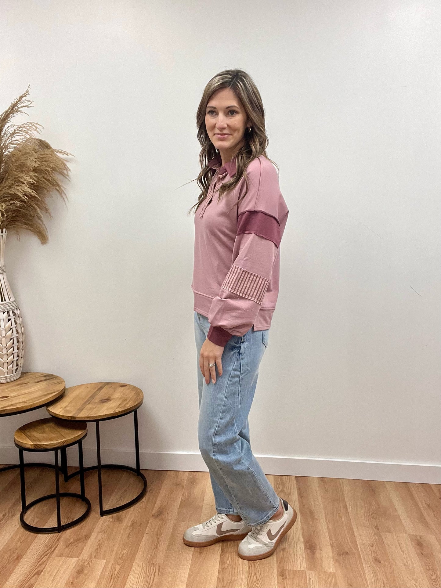 The Lennon Side Seam Barrel Jeans