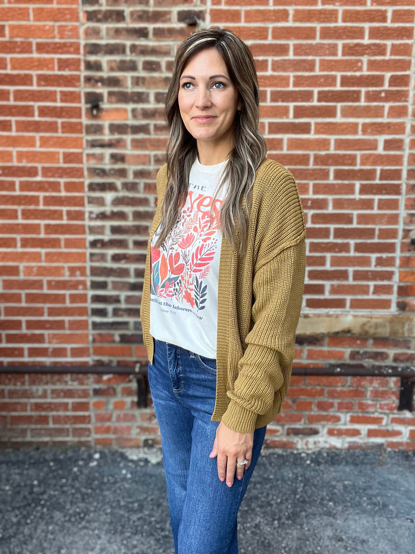 The Liora Mustard Chunky Knit Cardigan