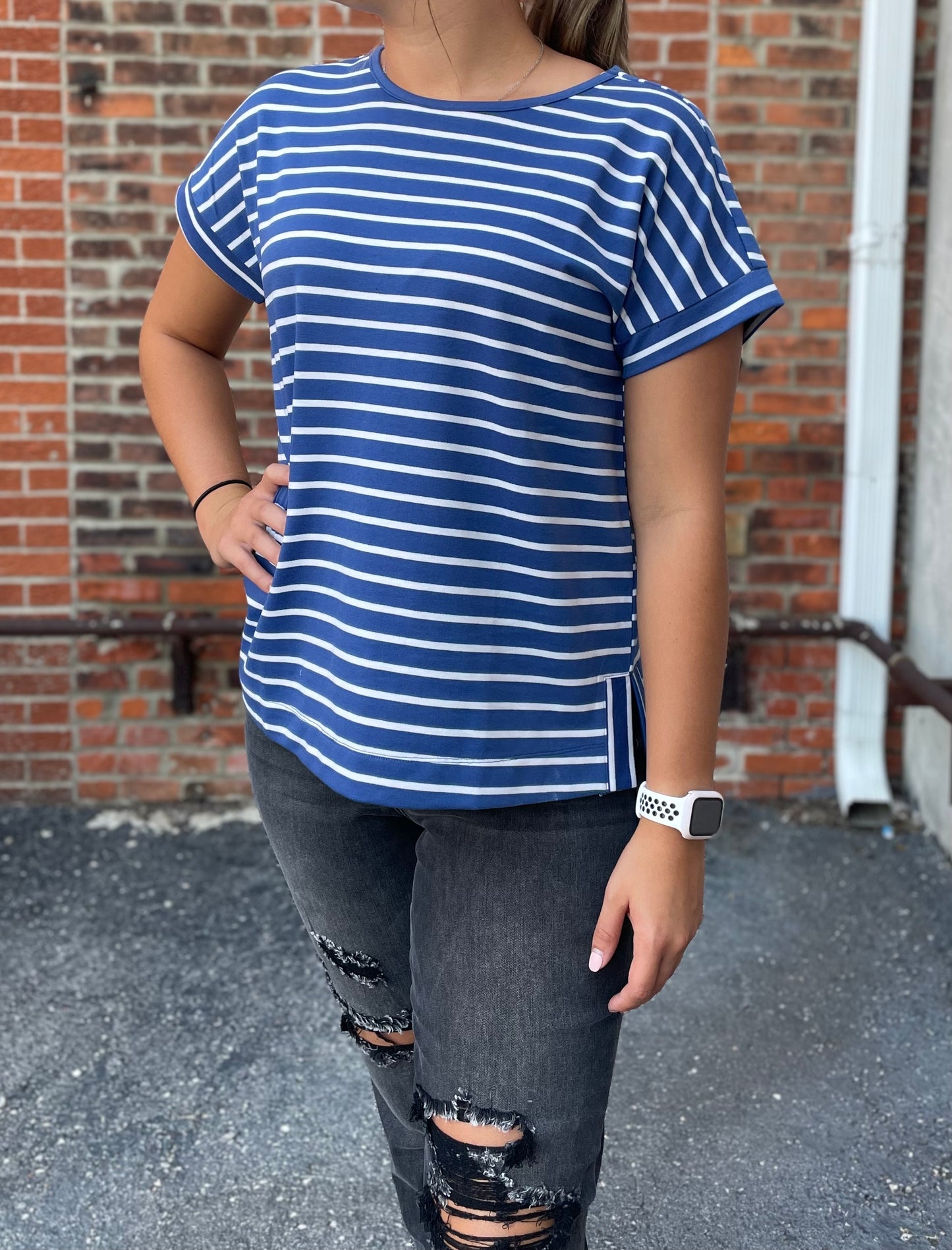 The Lela Stripe Tee
