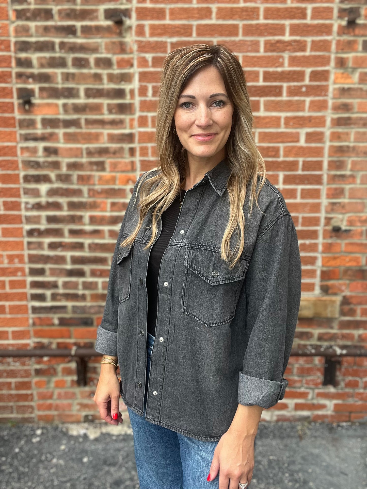 The Saylor Mineral Wash Denim Jacket