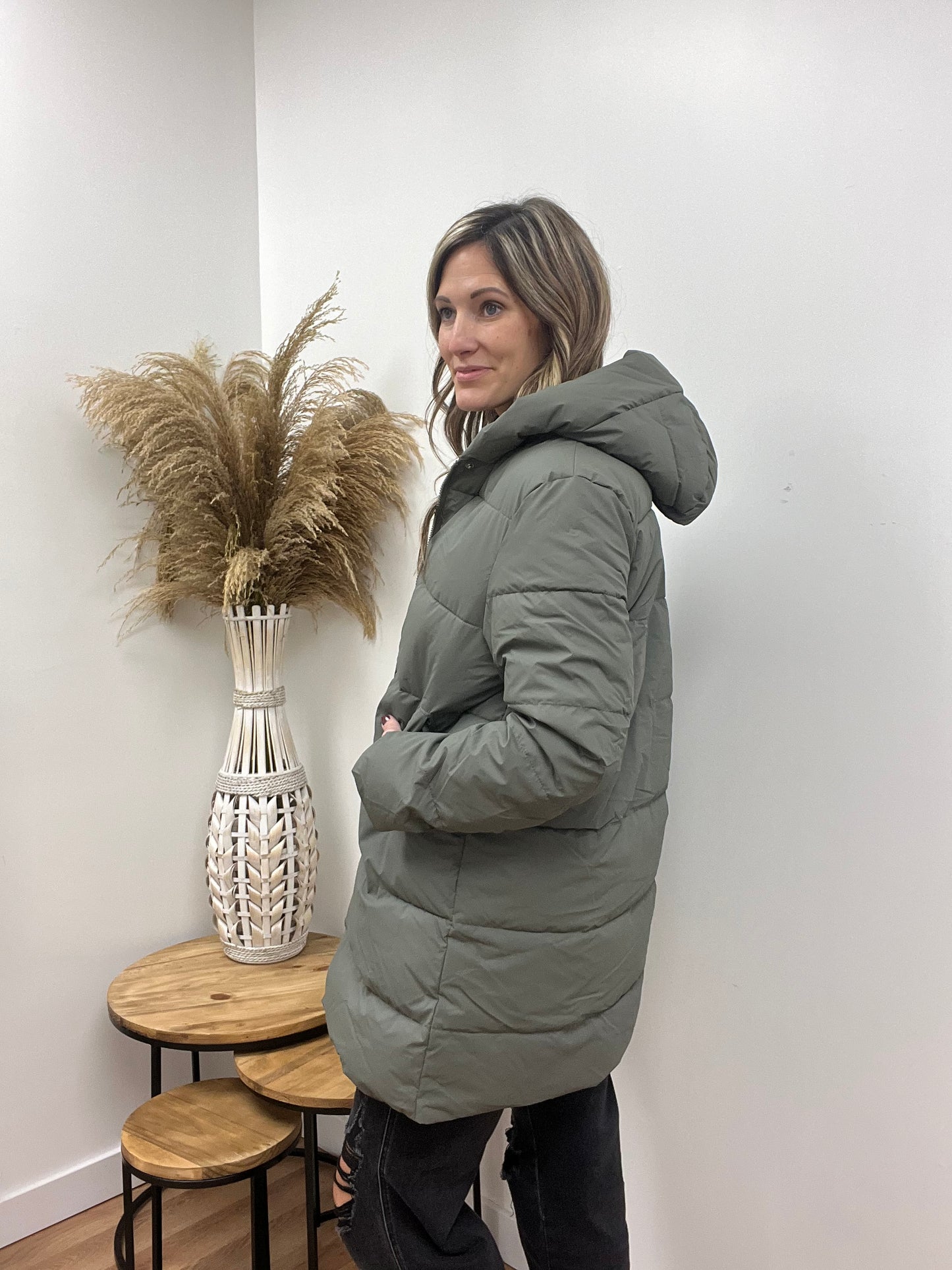 The Leighten Hooded Puffer Coat