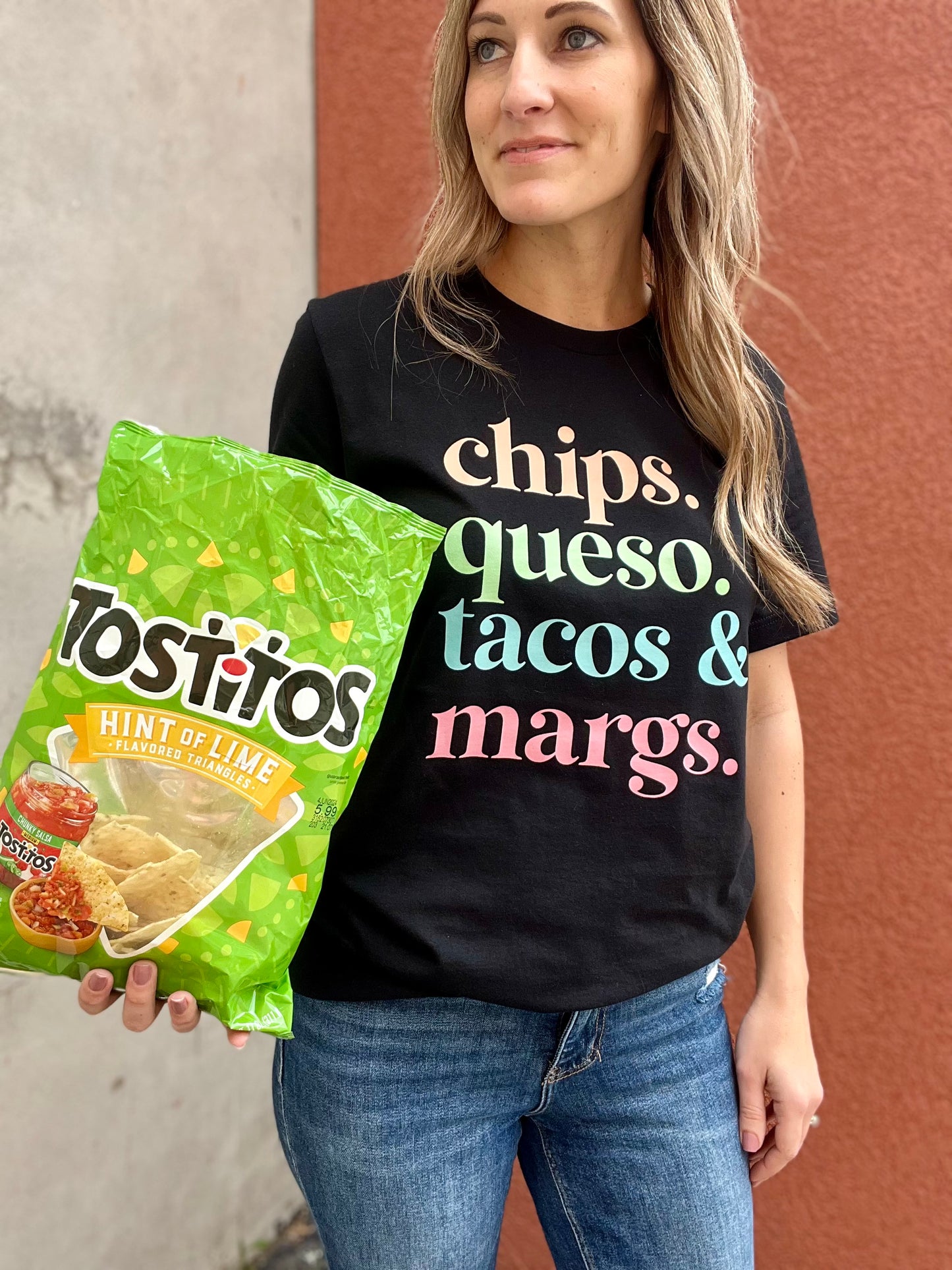 Chips, Queso, Tacos, & Margs Tee