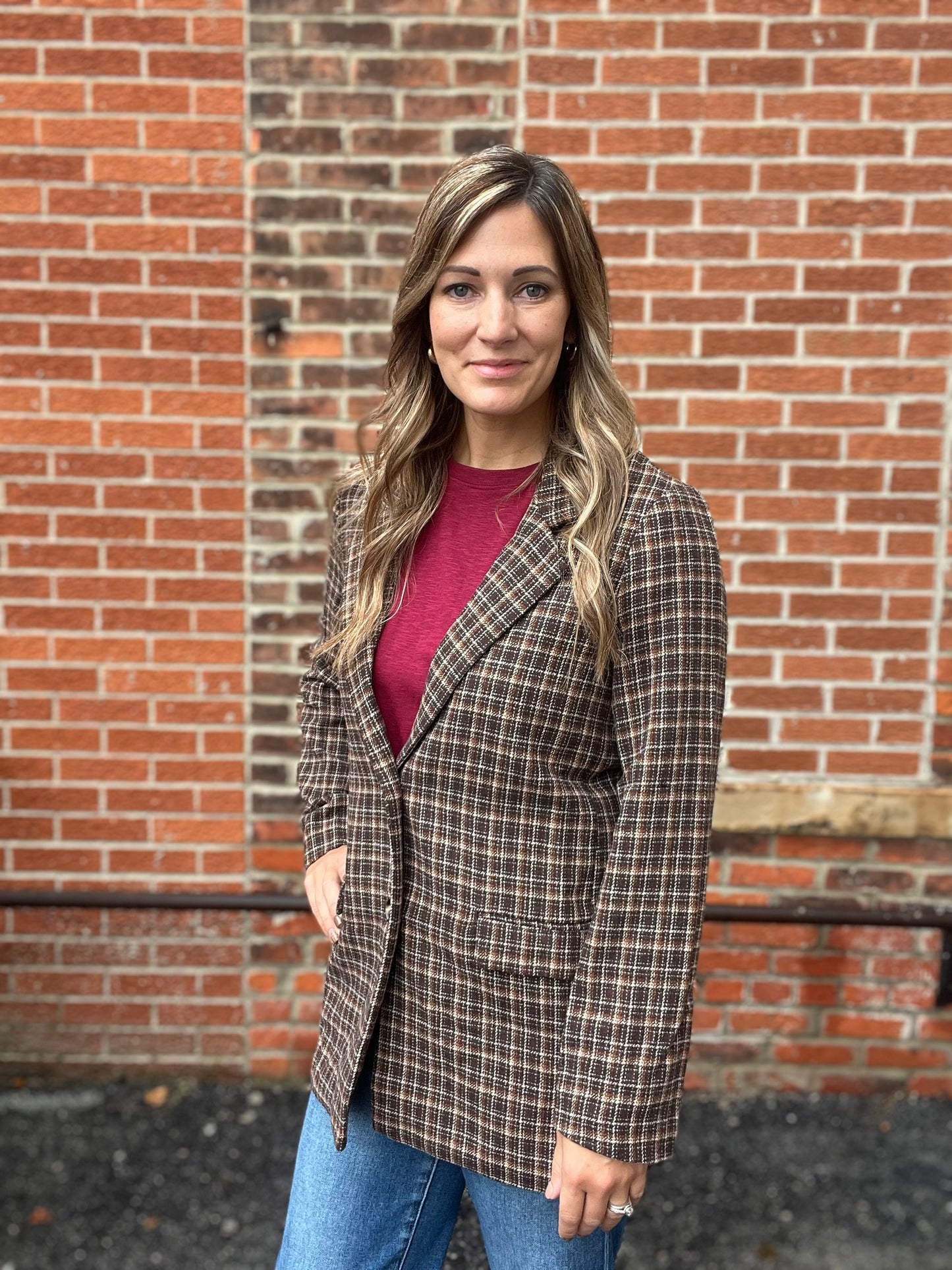 The Henderson Plaid Blazer Jacket