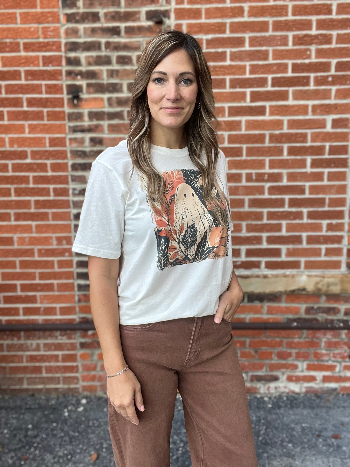The Autumn Ghost Floral Graphic Tee