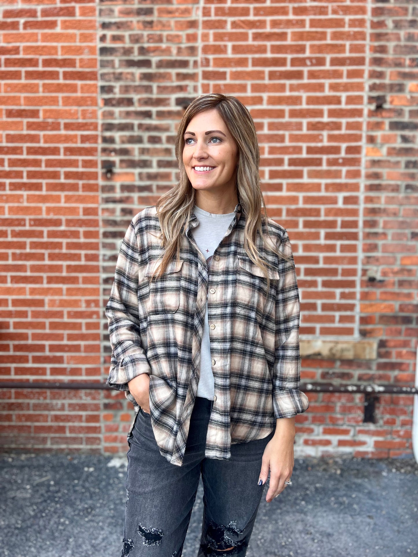 The Kai Plaid Top