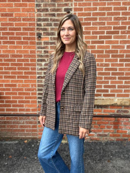 The Henderson Plaid Blazer Jacket