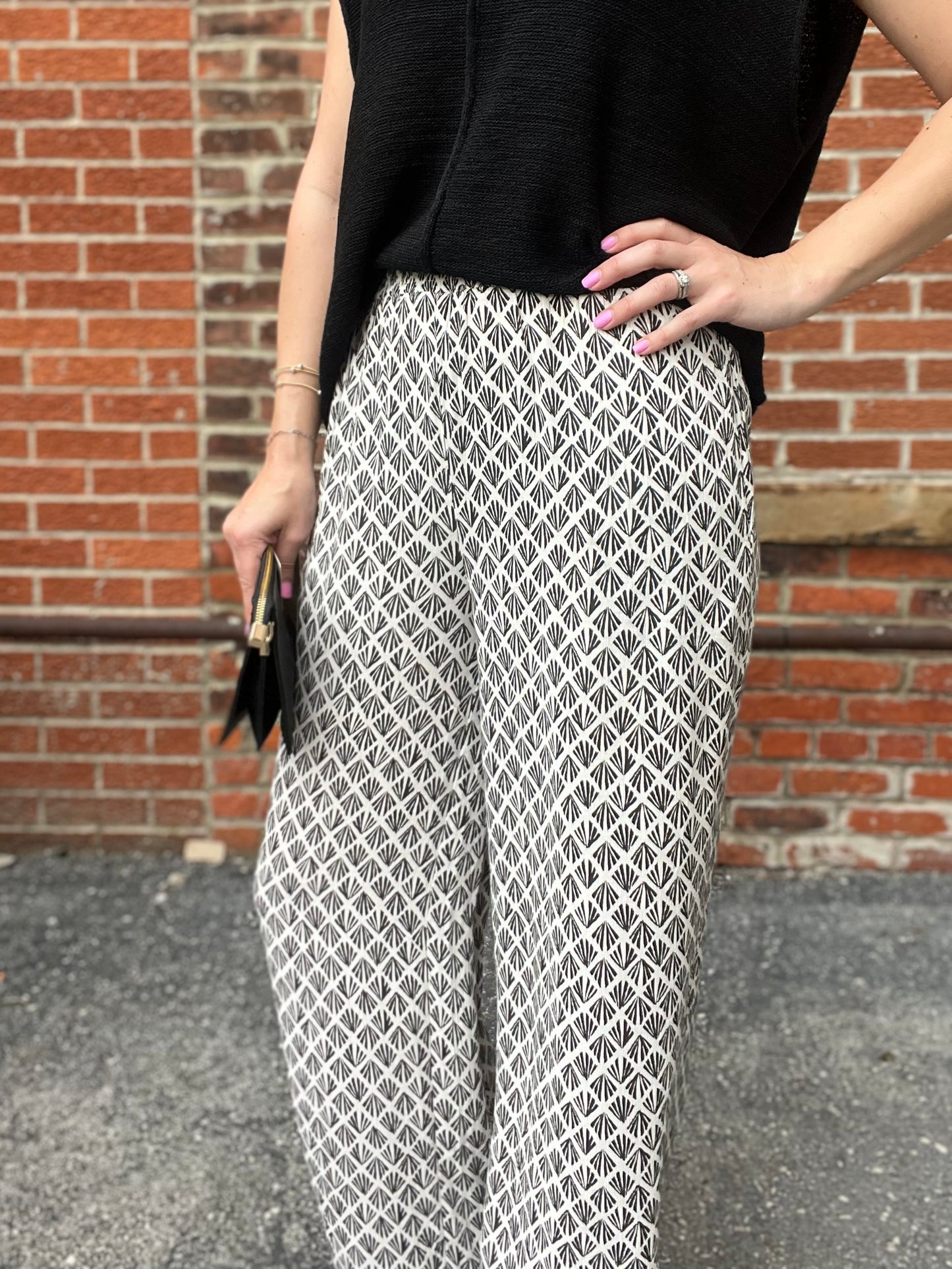 The Marlow Flowy Wide Leg Printed Pants