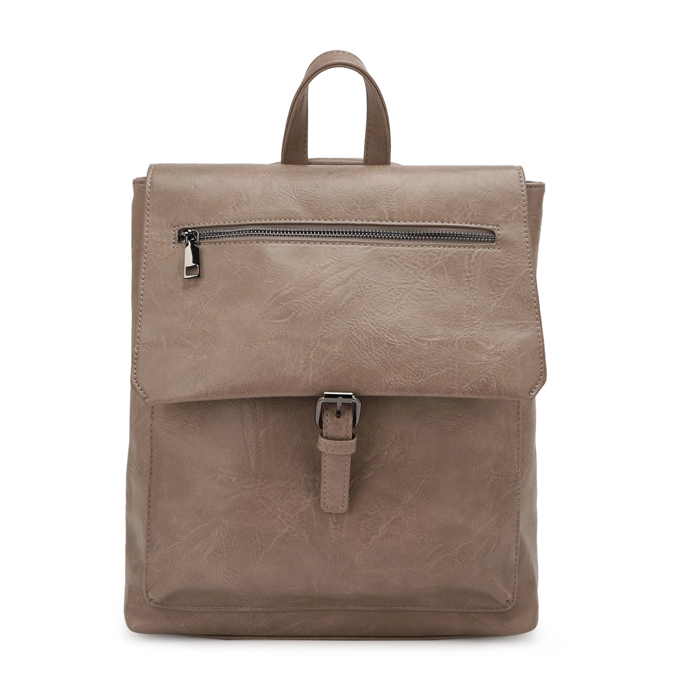 The Margot Distressed Vegan Leather Convertible Backpack
